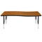 Flash Furniture Rectangle 26 W, 60 L, 25.25 H, Chrome, Laminate, Particleboard, Steel, Wood Grain XU-A3060-CON-OAK-T-P-GG - alternate 8